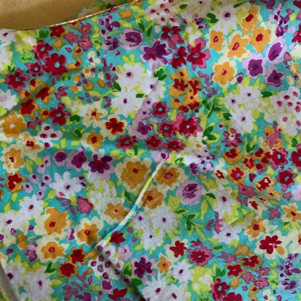 CDC : vintage 90’s floral dress tank top sleeves - Picture 3 of 4